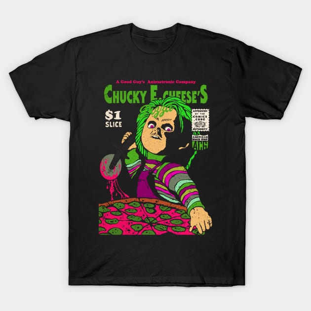 Chucky E. Cheese's (Variant Color) T-Shirt by designedbydeath